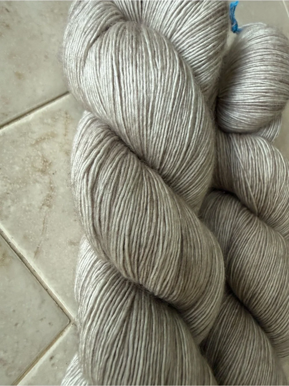 Madelinetosh Hand Dyed Yarn - Smokestone Beige Skeins